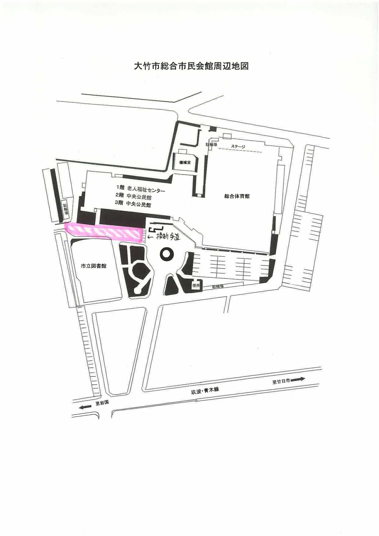 通行止め位置図