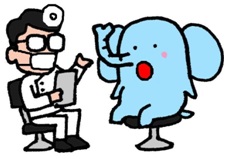(イラスト)ゾウのしんちゃん