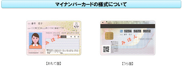 マイナンバーカードの様式みほん