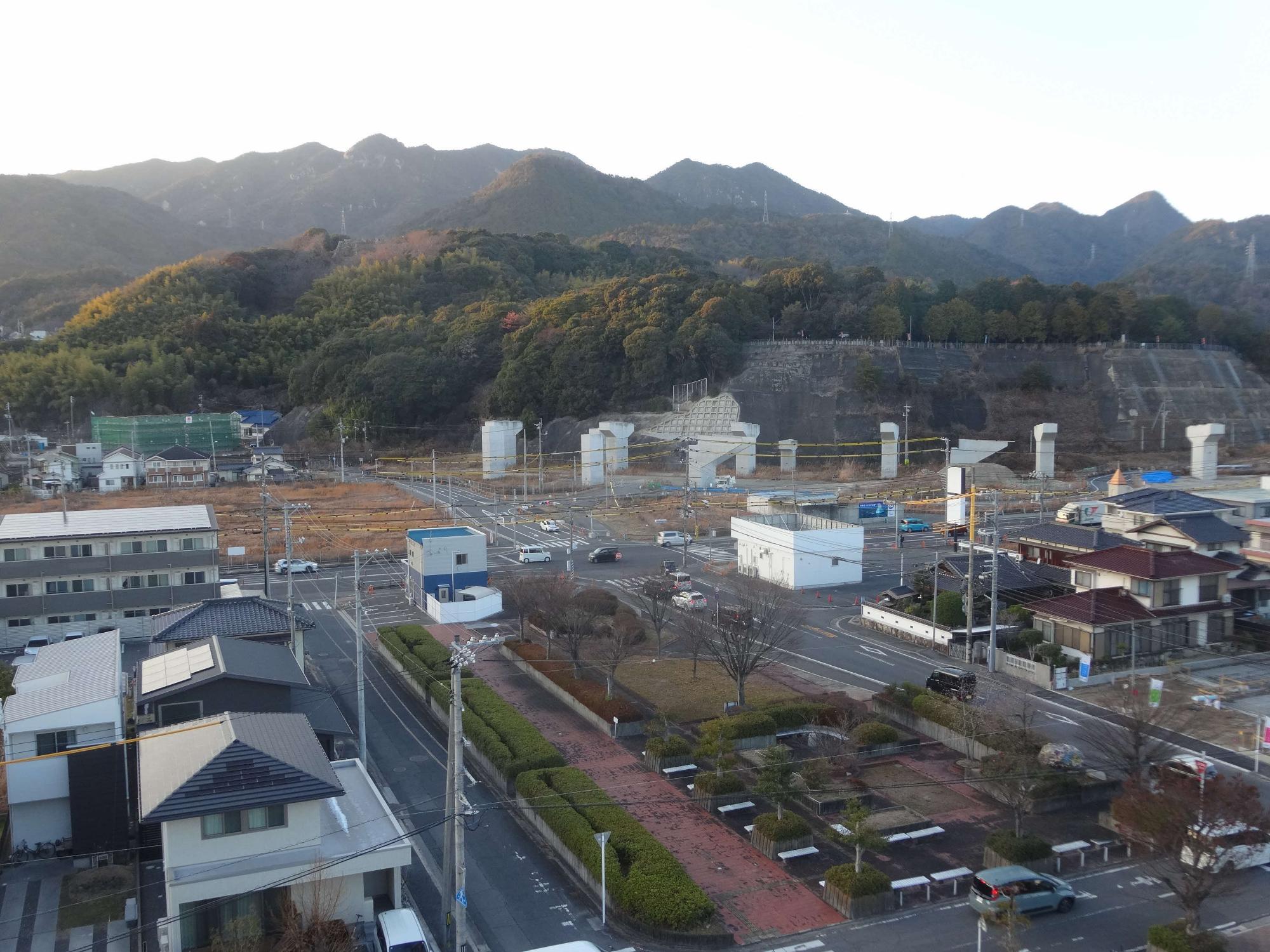 小方地区工事状況（大竹市役所より）