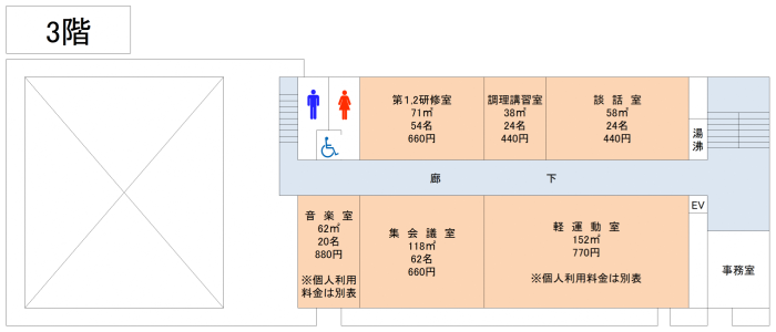 市民会館3階