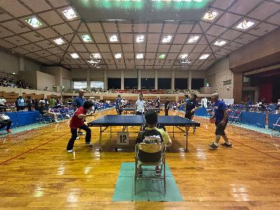 ラージボール卓球大会の様子