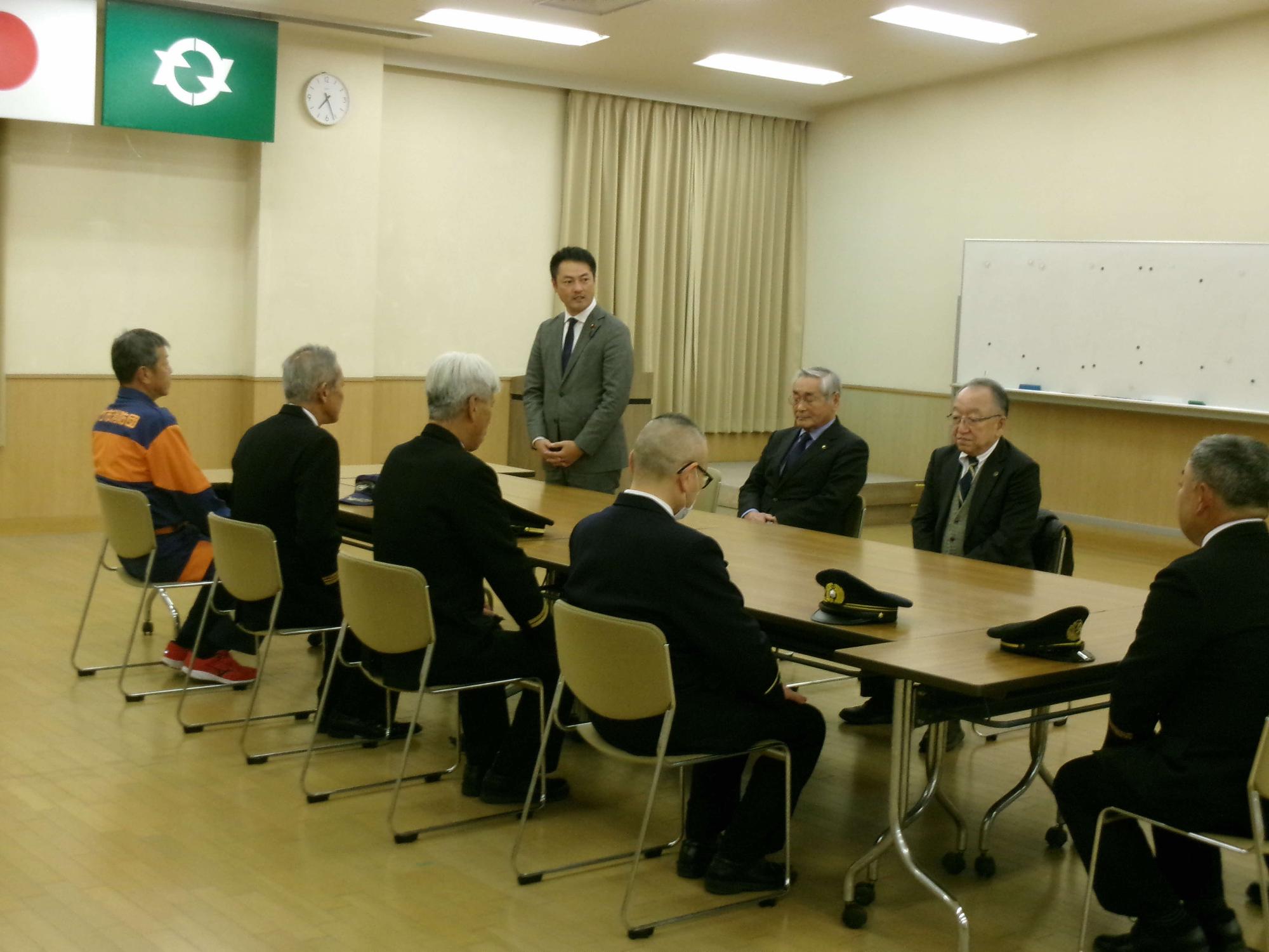 消防団年末特別警戒風景