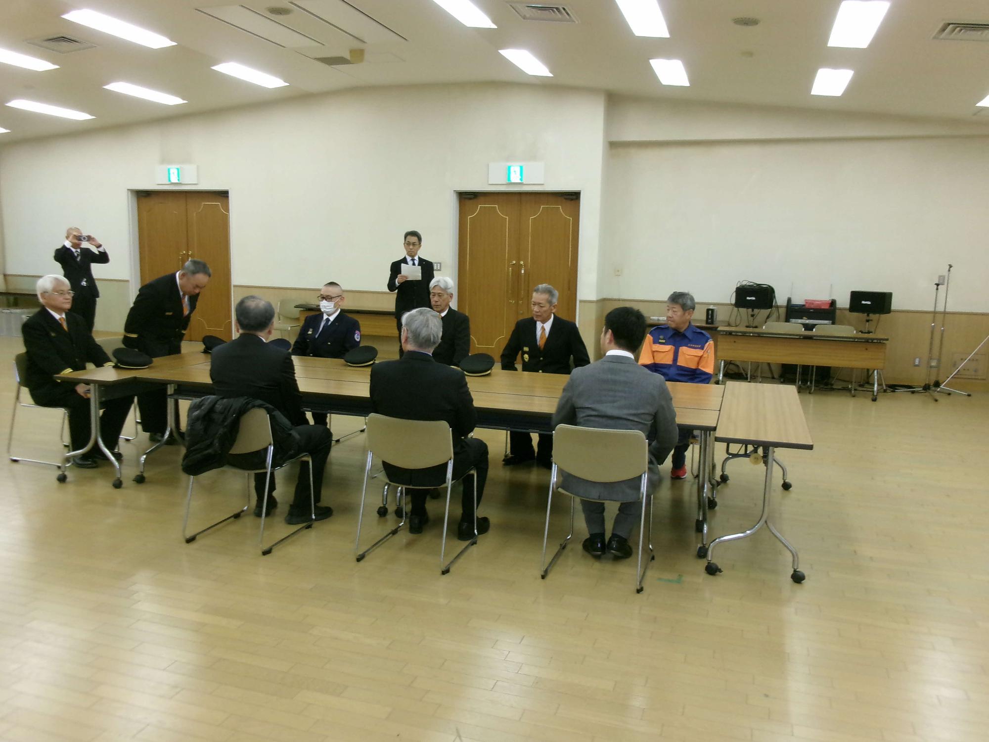 消防団年末特別警戒風景