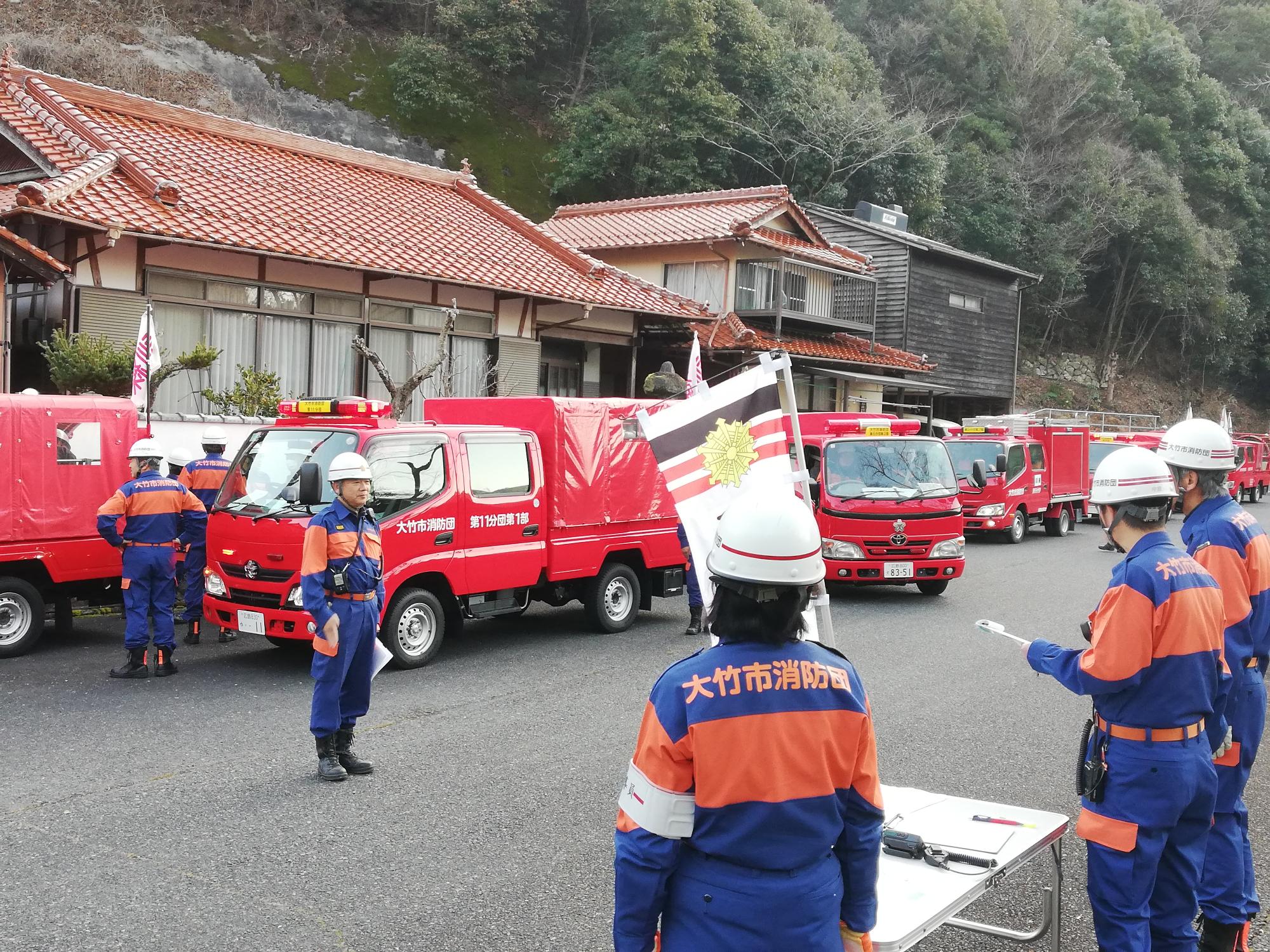 消防団春季訓練　1