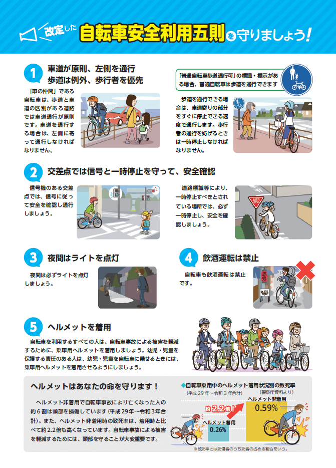 自転車安全利用五則
